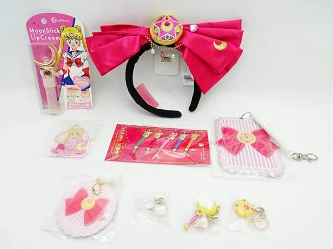 セーラームーン Usj含む グッズセット カチューシャ パスケース ミラー リップ キーホルダー ヘアピン キャラソルマーカー コスプレ アニメ ホビー 通販 Amazon Co Jp