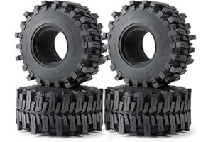 QUPA AM STORE RC Rubber 2.2 Crawler Tires 125MM 4PCS for 1/10 Scale SCX10 AXI03004 RC Crawler Car Accessories