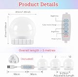 Akynite Vanity Lights Stick On with Adapter 3 Colors 10 Brightness 10 Bulbs view 5