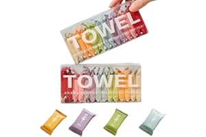 14 Pack Compressed Towels,Portable Mini Compressed Coin Tissue for Camping Travel Sports Beauty Home Hand Wipes-Odor Free,Sof