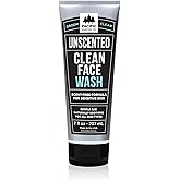 Pacific Shaving Company Clean Facial Wash - Unscented Gentle Face Cleanser with Sea Salt & Aloe Vera - Hydrating Men's Face Wash for Sensitive Skin (7 Oz)
