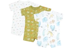 Minicoco Baby Infant Boys Short Sleeve Rompers Jumpsuits Cotton Summer Clothes for Toddler