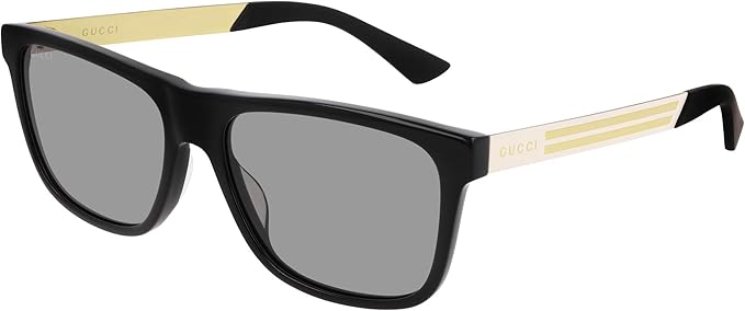 Amazon.com: Gucci Grey Rectangular Men's Sunglasses GG0687S 005 57 