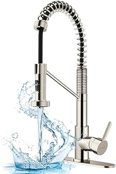 Lead Free Kitchen Faucet With Pull Down Sprayer Cupc Certified