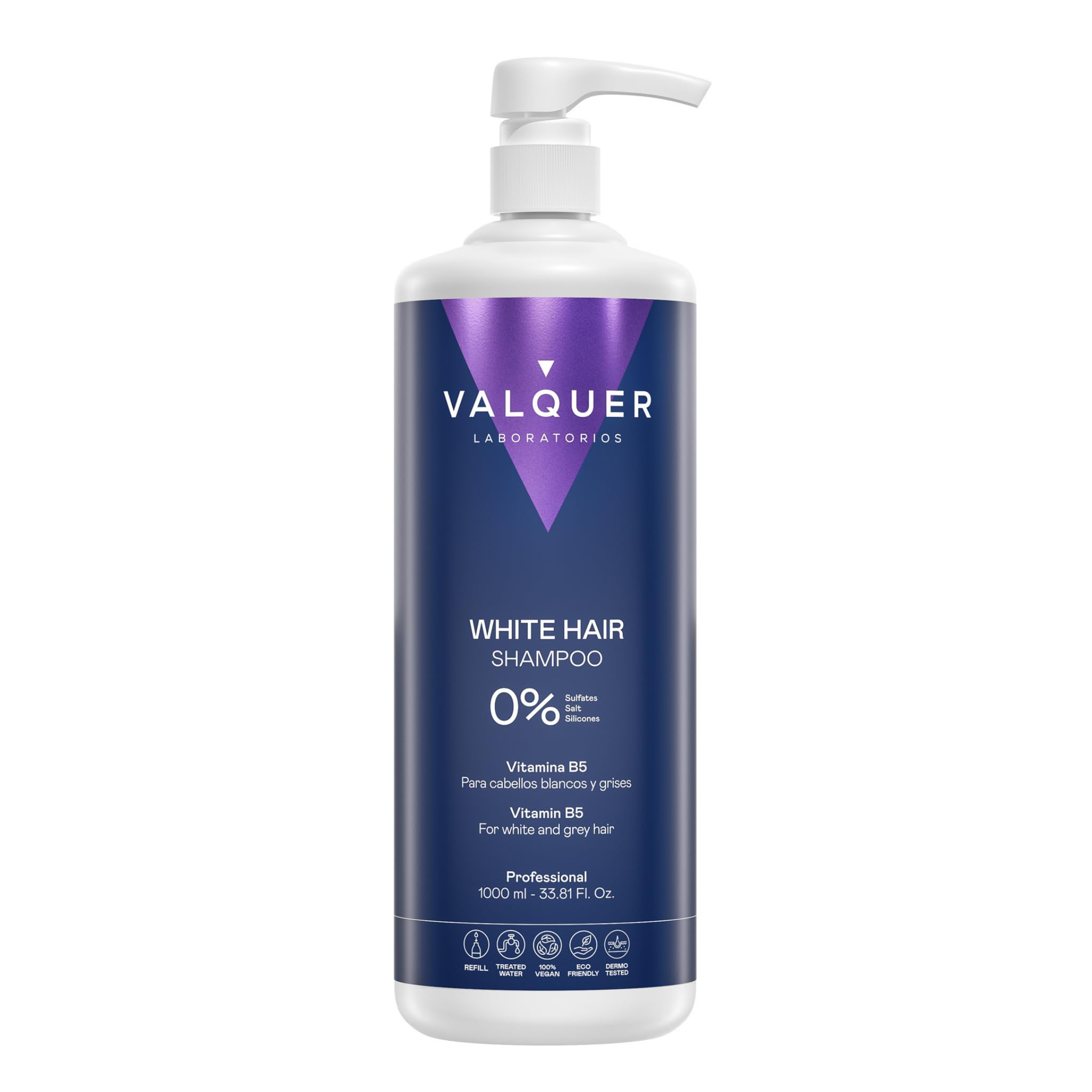 Válquer Shampoo for White and Grey hair - 1000 ml