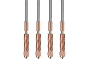 XIRBBO 2 * 0.4+0.6+0.8mm K1Nozzle 4PCS K1c Nozzles Ender 3 V3 KE Quick Swap Hardened Steel Nozzles High-Speed Printing and High Flow Extruder Nozzles for k1c/ K1/K1 Max Ender 3 V3 3D Pritnter