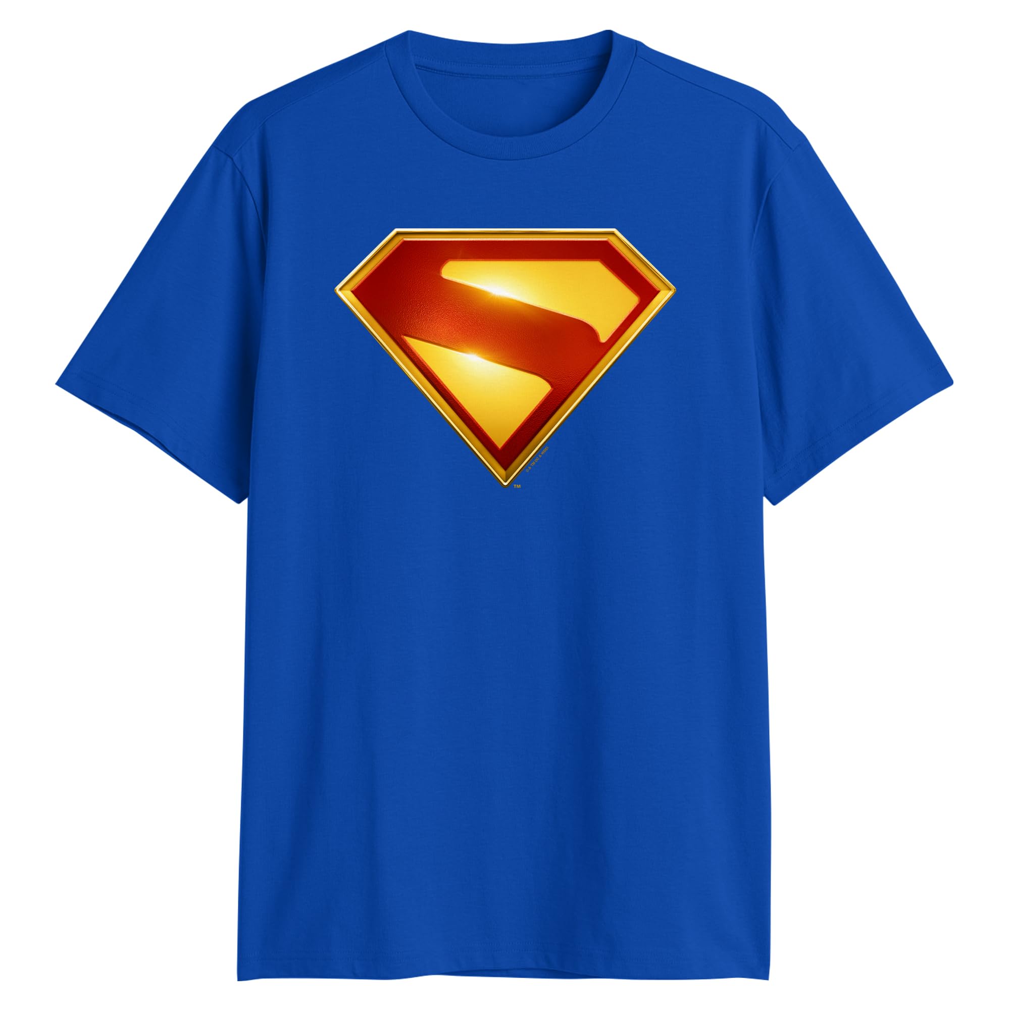 Photo 1 of Superman Logo Symbol Legacy Justice League DC Shield Movie Adult T-Shirt(XL, Royal)