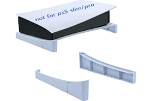 Mcbazel Horizontal Stand for Standard PS5 - Stable Base Stand for PlayStation 5 Disc and Digital Editions (Grey/White) - Secure Fit, Easy Installation (Not Compatible with PS5 Slim/Pro)