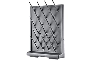 YTFLOT Drying Rack 27 Pegs Lab Supply Pegboard Bench-top/Wall-Mount Laboratory Glassware 27 Detachable PegsLab Drying Draining Rack Cleaning Equipment Black