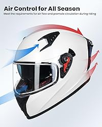 ILM Motorcycle Helmet Full Face with Pinlock