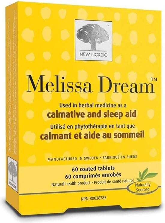 NEW NORDIC Melissa Dream (Sleep and Stress) (60 Tablets) Amazon.ca Health & Personal Care