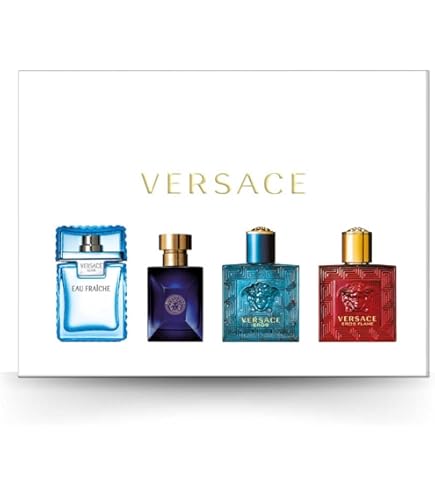 Amazon.com : Versace 4 Piece Mini Gift Set for Men : Beauty