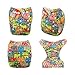ALVABABY Pocket Cloth Diapers Reusable Washable Adjustable for Baby Boys and Girls YD61