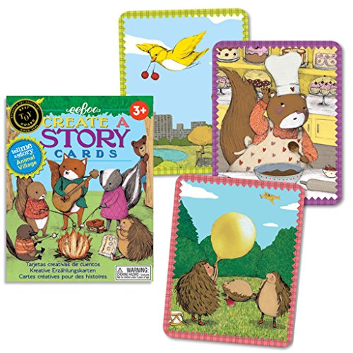eeBoo Create and Tell Me A Story Cards, Animal Village