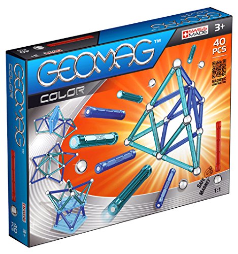 Geomag 40-Piece Color Construction Set with Assorted Panels – Mentally Stimulating for Children and Adults – Safe and Construction – For Ages 3 and Up