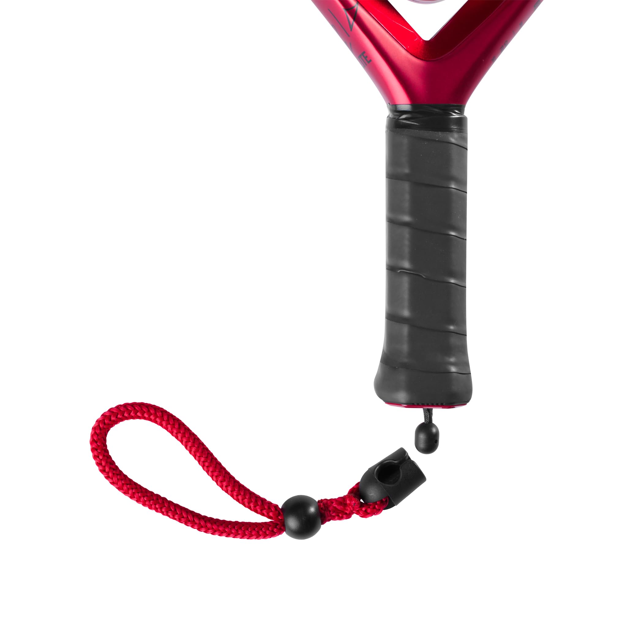 Wilson Wrist Strap for Padel Racket, Solid Braid Zipcord, Replaceable, Red