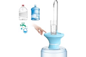 VUIYA Drinking Water Dispenser for 2-5 Gallon Bottle, Automatic Water Jug Pump Dispenser, Electric Water Bottle Pump with USB Rechargeable and 2 Switch Control for Home, Office, Camping