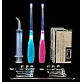 Airgoesin Upgraded 2 Lighted Tonsil Stone Remove Tool Tonsillolith Pick + Irrigation Clean Syringe Fresh Breath Oral Rinse