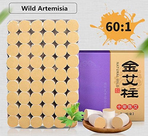 Moxibustion Rolls, Smokeless Moxa 54 Rolls Sticks Pure Moxibustion Moxa 10-Years Purity 60:1 Ratio - Pure Acupuncture Chinese Mugwort Natural Chinese Moxibustion