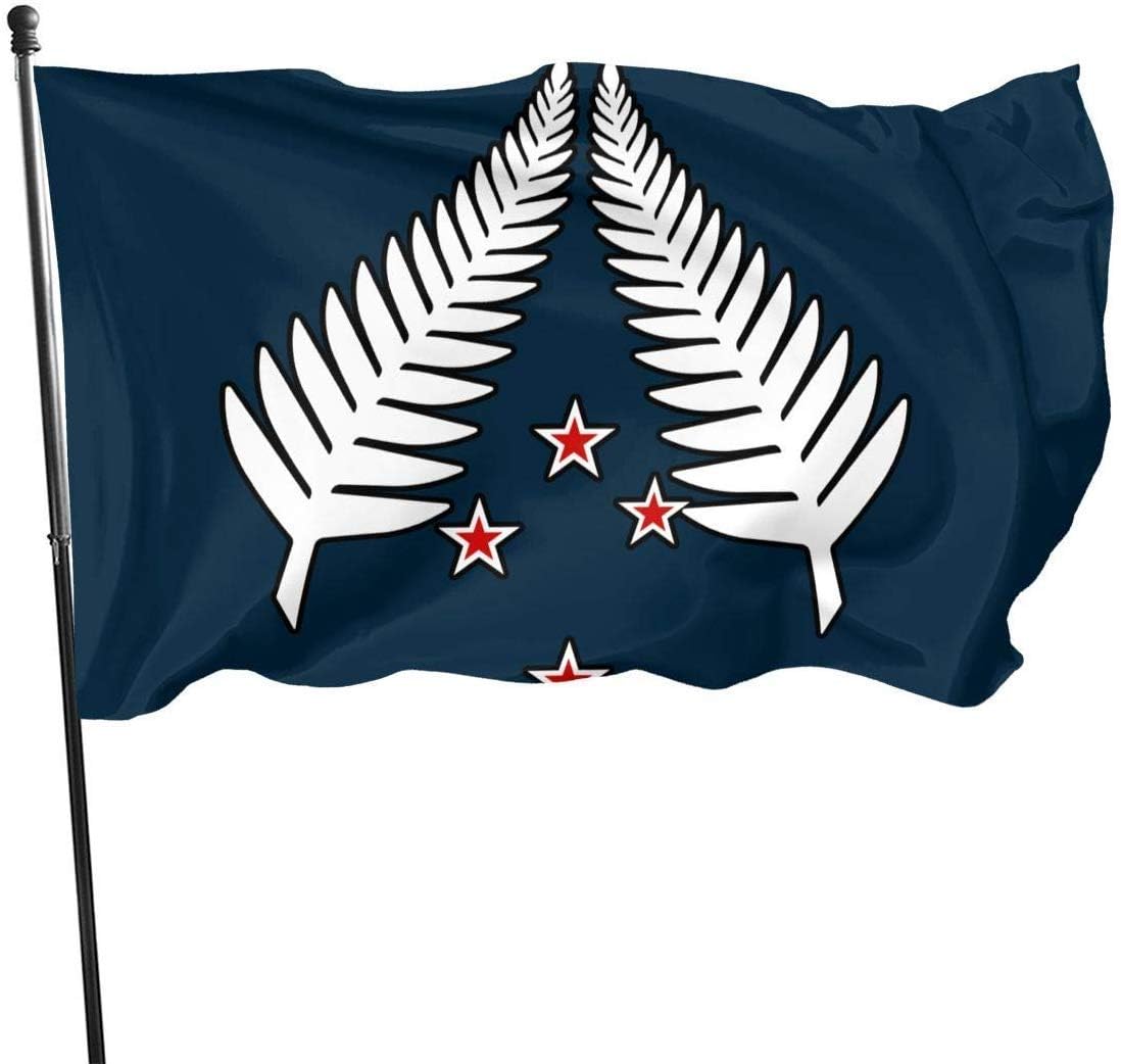 dfjdfjdjf 3x5 Ft Polyester Flag New Zealand Maori Fern - Vivid Color and UV Fade Resistant
