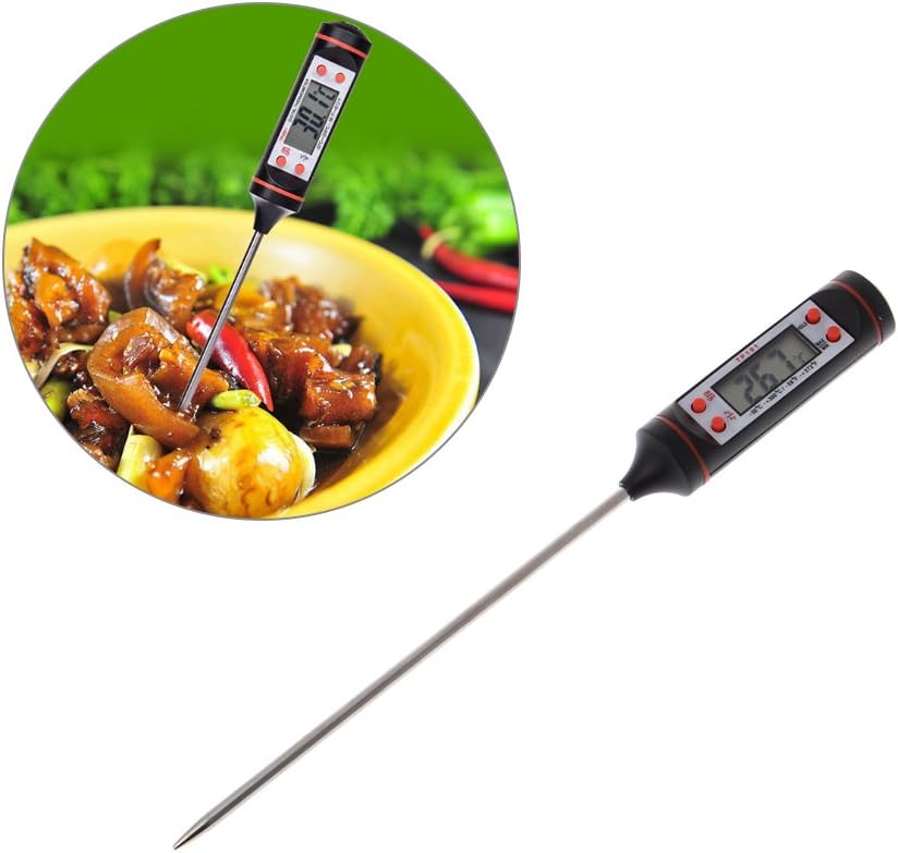 Besttse Food Oil Cooking Meat BBQ Probe Digital Thermometer Temperature Kitchen