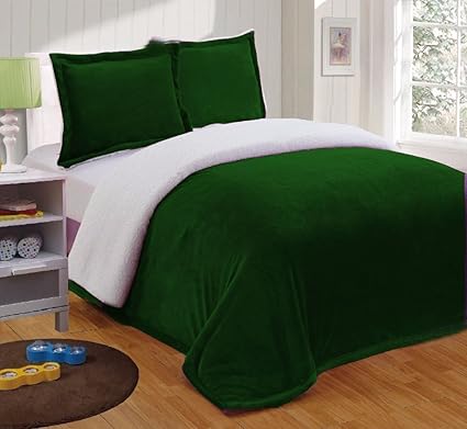 Amazon Com Healthybusiness1 5 Pc Reversible Velvet And Sherpa