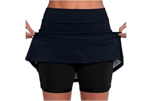 Qxutpo Skorts for Women Plus Size Dressy Casual Athletic Golf Tennis Short Skirts Tummy Control 2025 Summer Skort with Pocket