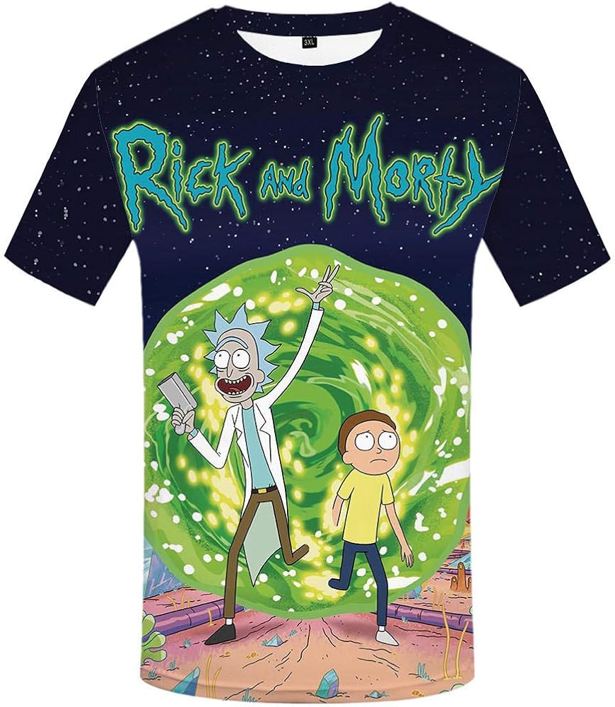 pull and bear rick y morty camiseta