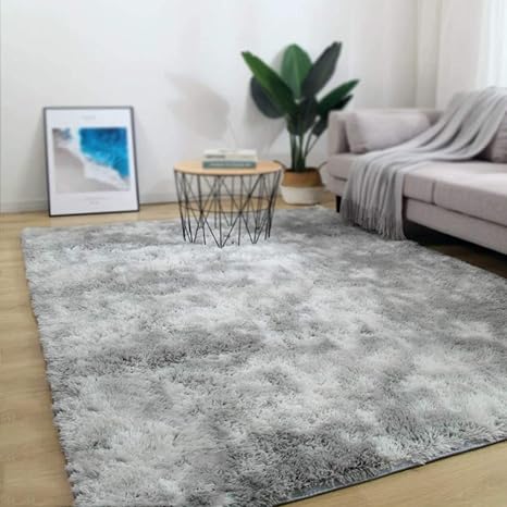 Amazon De Zxbcd Weichen Bereich Teppich Abwaschbar Wohnzimmer Bettvorleger Modern Behaarte Innen