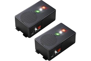 LORAFFE Ultrasonic Rodent Repellent for Car Engine - Battery Powered Under Hood Animal Repeller with Flashing Strobe Light, Keeps Rats and Mice Away from Vehicle, Automobile, Truck, Garage, Attic, Pack of 2