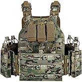 BOMTURN 1000D Tactical Vest for Men Quick Release Modular Vest Adjustable Vest Outdoor