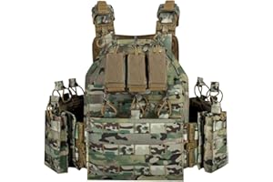 BOMTURN 1000D Tactical Vest for Men Quick Release Modular Vest Adjustable Vest Outdoor