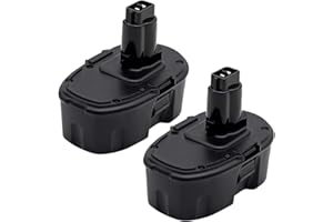AKKOPOWER 18V Replacement Battery for DeWalt: 2 Pack 5.0Ah 18 Volt XRP Batteries for DC9096 DC9098 DE9098 DE9096 DE9098 DW9096 Cordless Power Tools