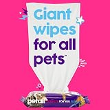 petall Extra Large Hypoallergenic Biodegradable Pet Wipes Fragrance Free 50 view 3