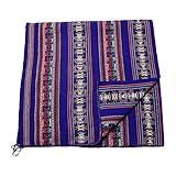 Peruvian Woven Throw Blue