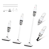 TROURAY Handheld Vacuum Cleaner,Ultra-Lightweight Mini Portable Vacuums for Home, 6 in 1 Stick Vac Cleaners for Car,Pet Hair(White Cordless)