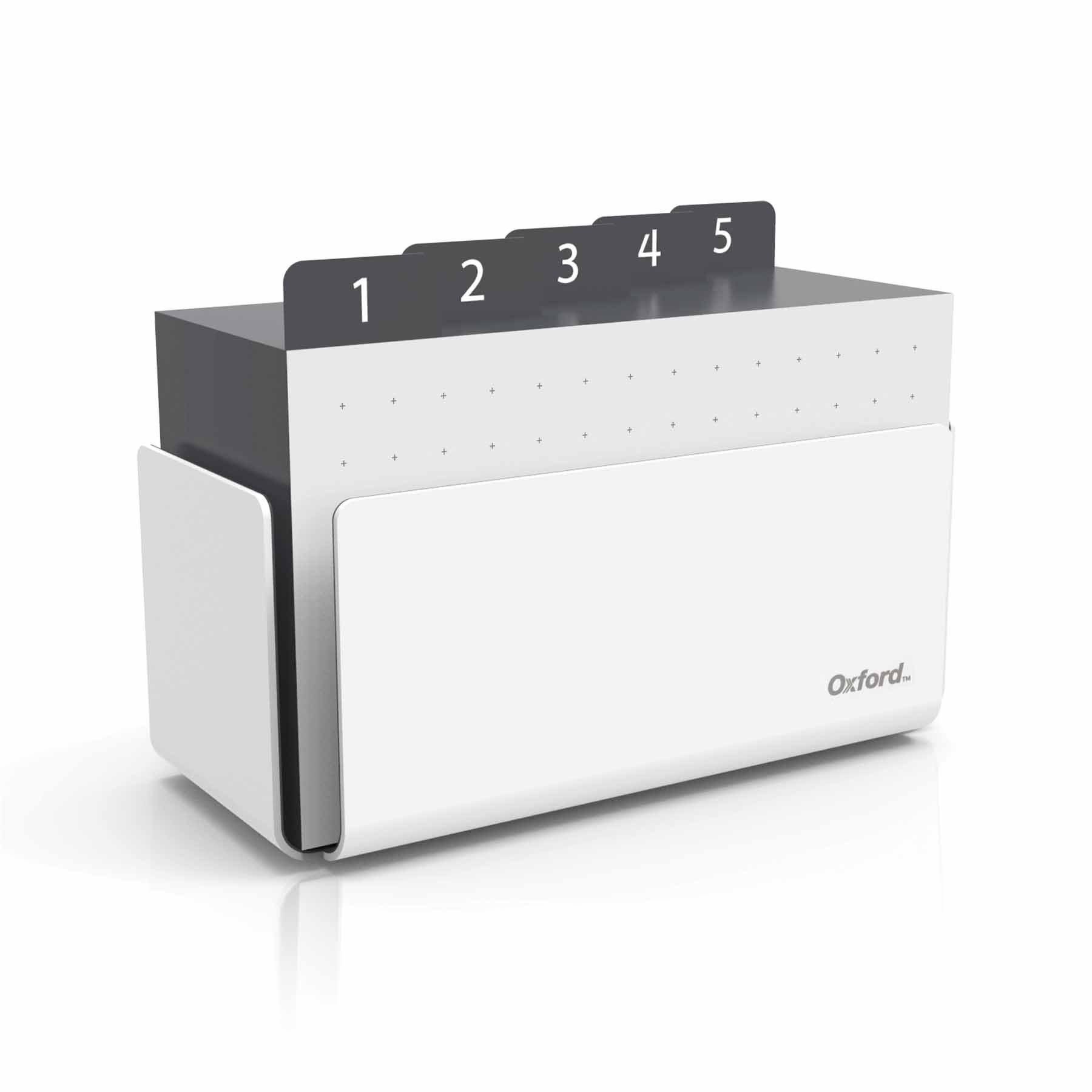 Oxford at Hand Note Card Organizer, 25 Dot Grid Cards, Charcoal, 1 Each (3342014)