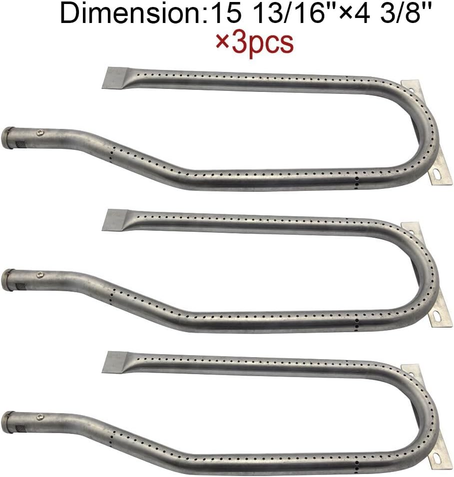 13361 BBQ Parts Gas Grill Replacement 15.8 Inch Stainless Steel Burner