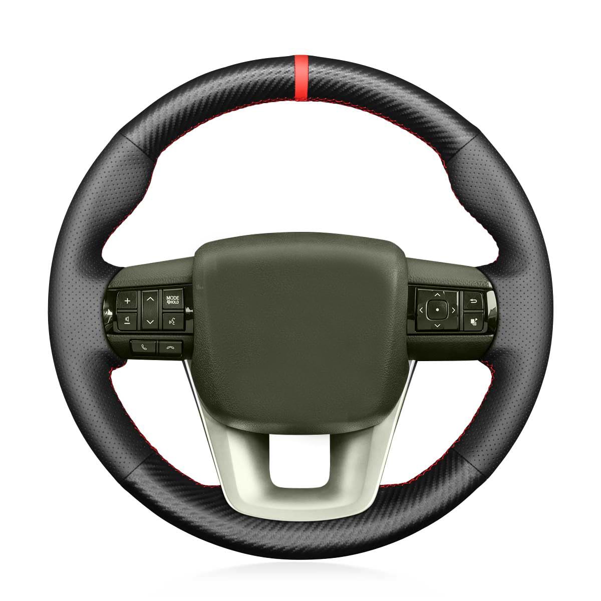 USHTIGER Car Steering Wheel Cover fit for Toyota