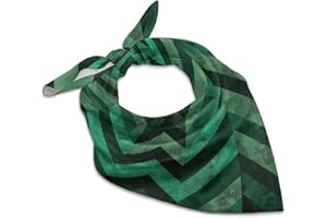 FekiLoot With Emerald Green Hair Bandanas for Party, Designer Kerchief for Men, Square Scarf Head Scarf for Women