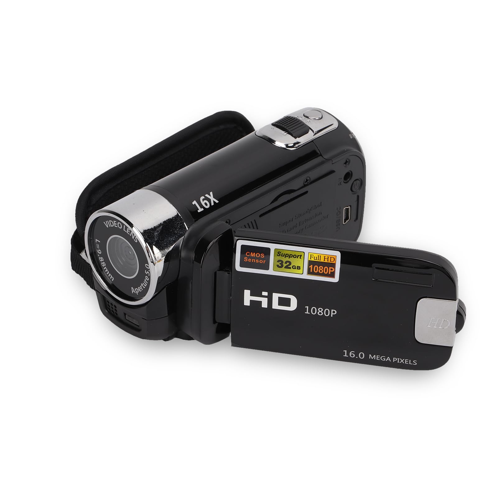 Photo 1 of 1080P FHD Vlogging Camcorder with 16X Zoom and 2.7" LCD Screen, Kids Video Camera Recorder for YouTube, 16MP Photo Resolution