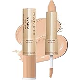 Wander Beauty Dualist Matte and Illuminating Concealer Makeup - Light - Dual-Ended Matte Concealer Stick + Liquid Concealer - Full Coverage Concealer Brightens, Firms & Hydrates Under Eyes -0.28 fl oz