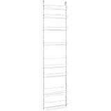 ClosetMaid 1233 Adjustable 8-Tier Wall and Door Rack, 77-Inch Height X 18-Inch Wide,white