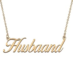 HUAN XUN Customized Custom Simple Any Name Necklace