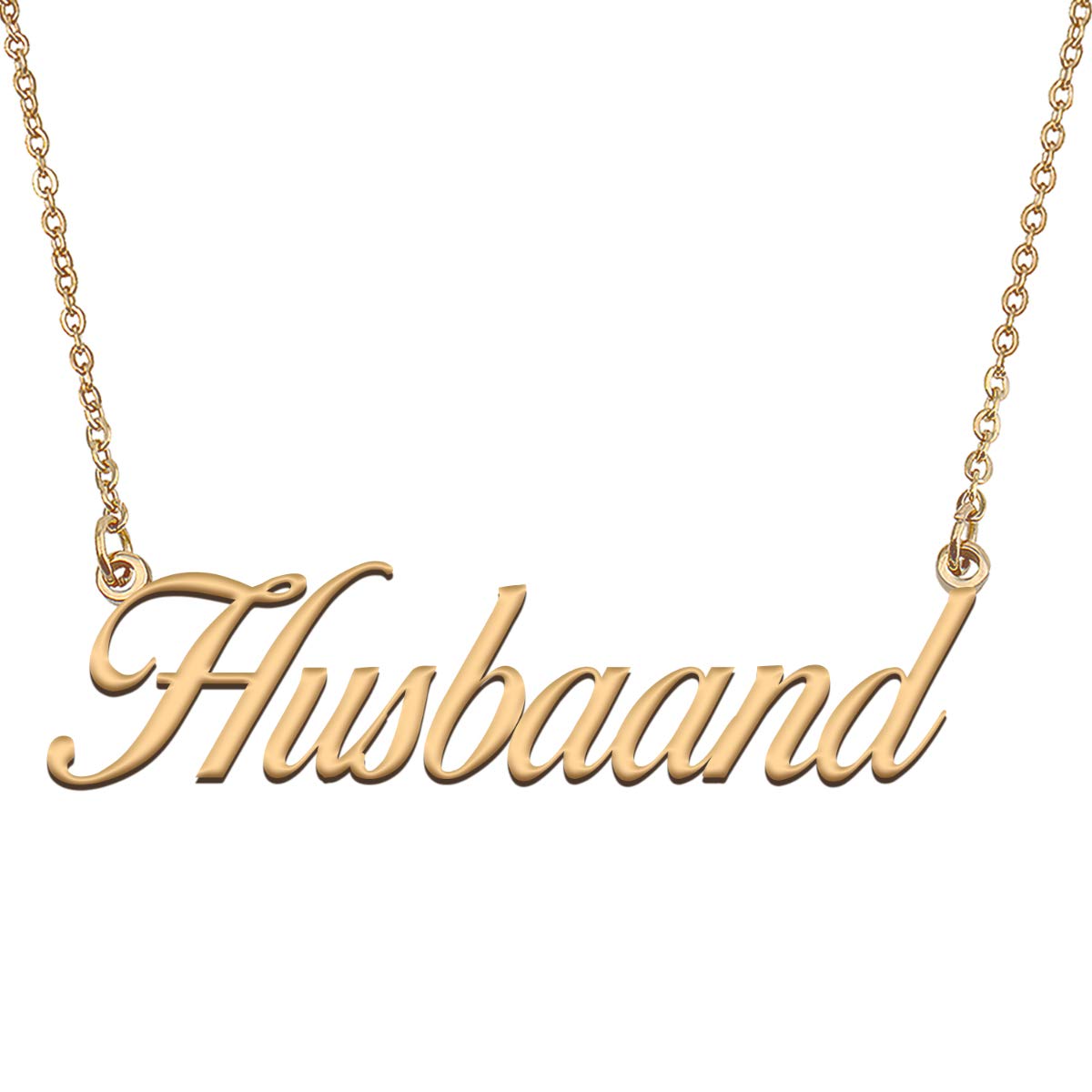 HUAN XUN Customized Custom Simple Any Name Necklace