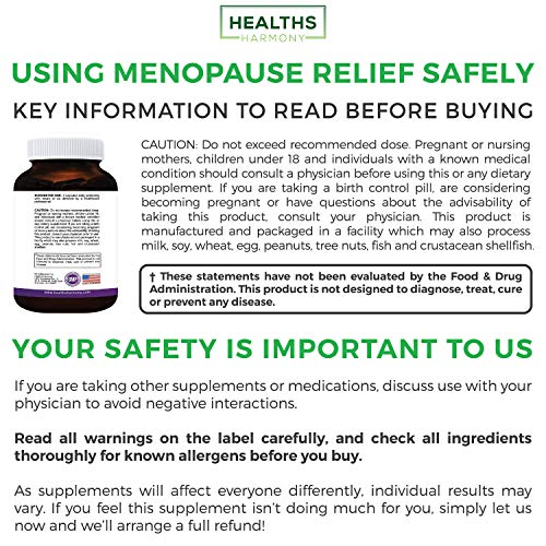 Best Menopause Relief (NONGMO) Helps Reduce Menopausal & Perimenopause