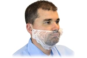 Disposable Beard Covers - 18 Inch (100 Count), Comfortable Soft Elastic Breathable Beard Net, Beard Protector Perfect for Foo