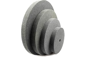 RAMS BRALIN 1 Piece 6"/8"/10"/12" x 1" Nylon Fiber Polishing Wheel 3P Soft to 12P Hard P80 Coarse to P600 Fine (7P P80, 8x1 inch)