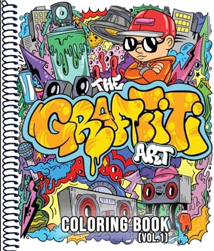 The Graffiti Art Coloring Book (Vol.1): Cool Graffiti Art Coloring