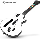 Hyperkin Hyper Strummer Wireless Wii Guitar Controller with Strap - White | Compatible with Guitar Hero and Rock Band Games (EXCLUDING: Rock Band 1)